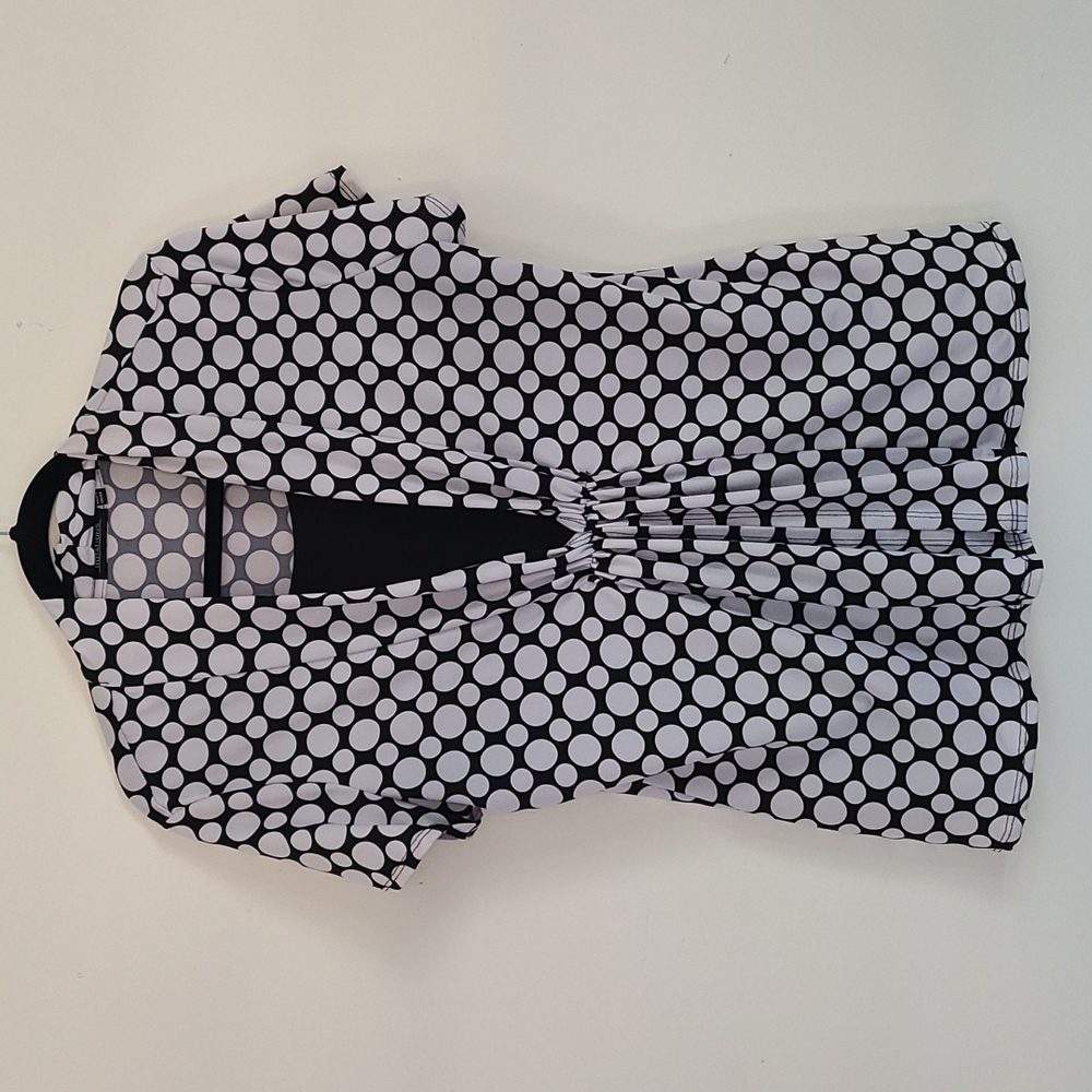 Notations Black & White Large Blouse